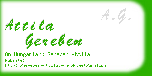 attila gereben business card